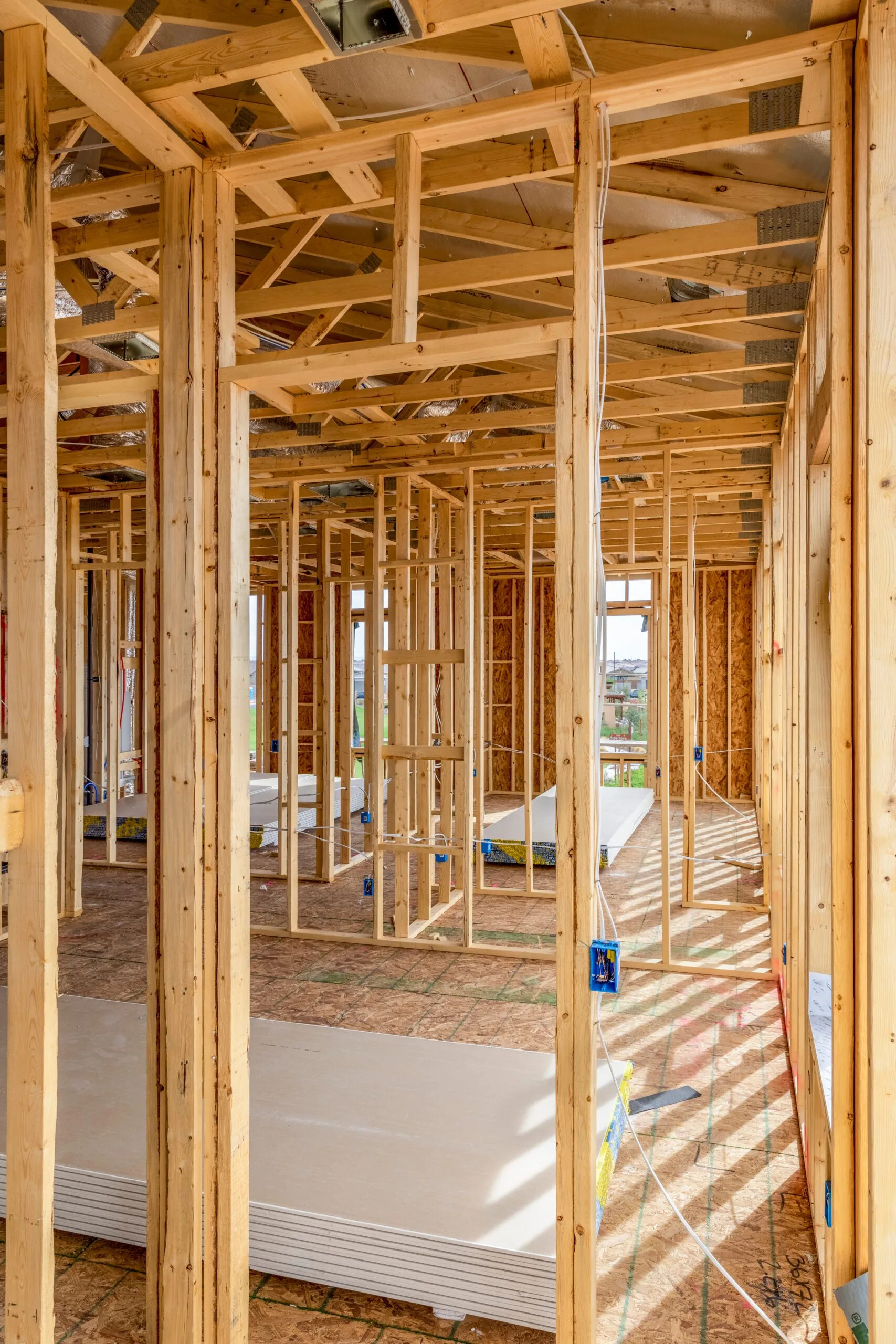 New,Home,Construction,With,Concrete,Slab,Flooring.